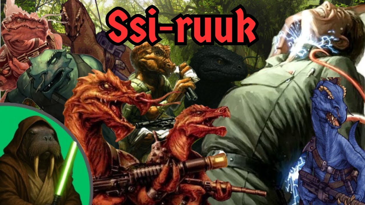 Ruuk The EVIL DINOSAURS (Ssi-ruuk) -- Star Wars Alien Species - YouTube