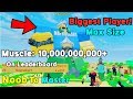 Strongest Player On Leaderboard! 5 Trillion Muscle! Max Size - Lifting Simulator