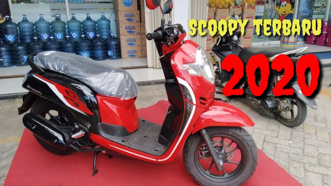 Honda scoopy  merah  hitam  sporty terbaru 2022 YouTube