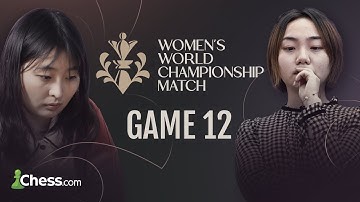 Ju Wenjun v Lei Tingjie | The Final Classical Match to Crown the FIDE Women