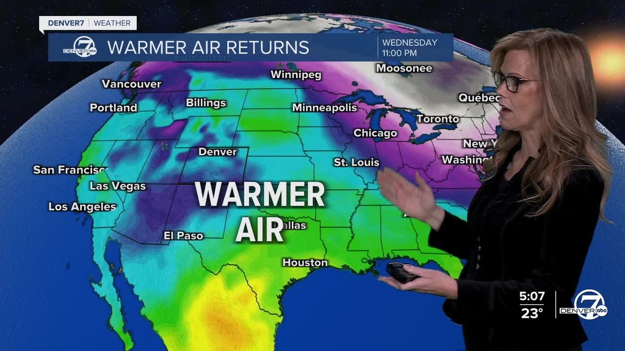 After a weekend snowstorm, temps will begin to warm up - YouTube