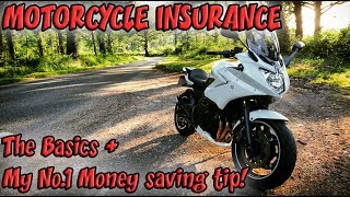 Motorcycle Insurance! Basics + Money Saving Tip!