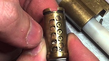 [111] Dom ix 10-Pin Euro Profile Dimple Cylinder Picked and Gutted