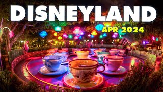 Wondrous Fireworks, Tea Party at night, Big Thunder and more! | Disneyland Tour April 2024