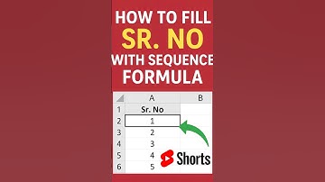 😱 One Formula to Fill All Serial Numbers in Excel – So Easy! #ExcelTips #exceltricks #excelformula