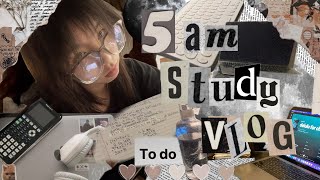 5 a.m. Study Vlog | 🗒️⌨️🖋️🕔 BECOME AN ACADEMIC WEAPON