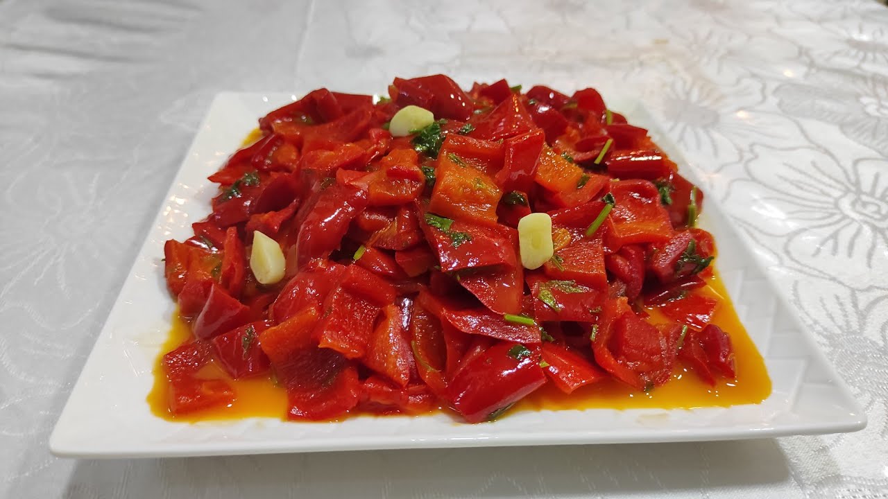 🔴TEZ BAŞA GƏLƏN,YAĞDA QIRMIZI BİBƏRİN HAZIRLANMASI(KONSERVA)👍🏻