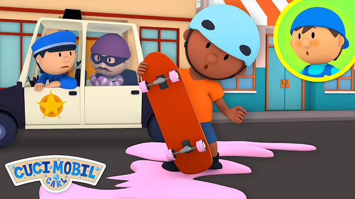 Skateboard Billy Kecil | Cuci Mobil Carl | Kartun Untuk Anak-Anak