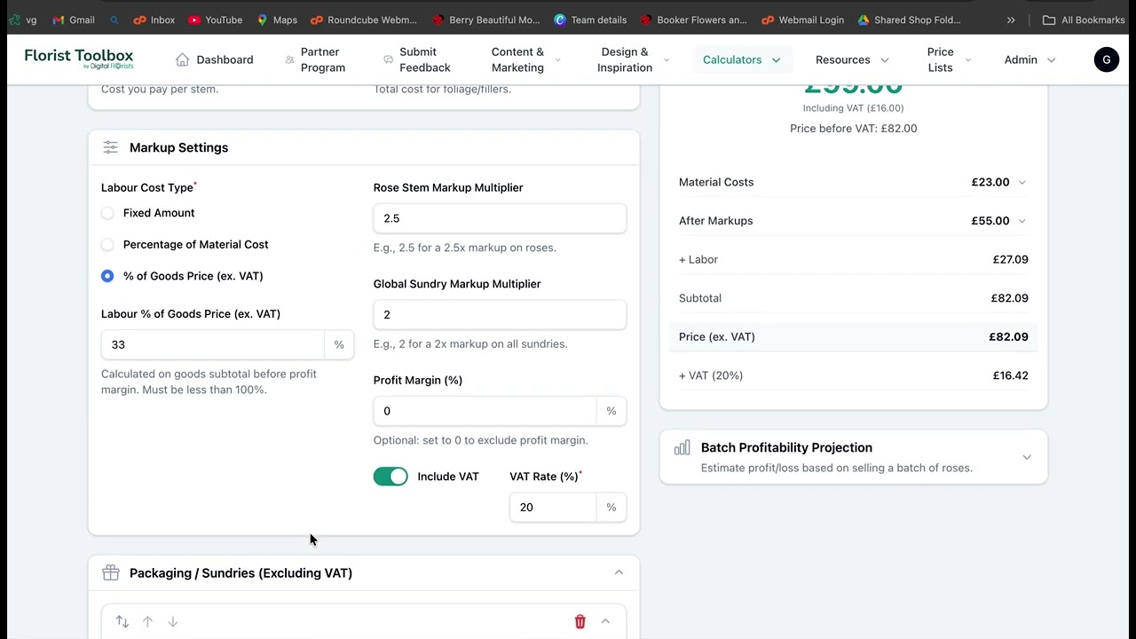 Video walkthrough of the Dozen Red Rose Price Calculator