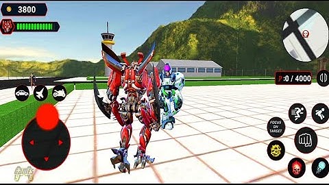 Grand Robot Bike Transform City Attack: Car Bike Transformers Game #2 - Android Gameplay