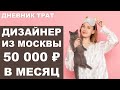 Как живет графический дизайнер в Москве с зп 50 000 ₽ | Дневники трат