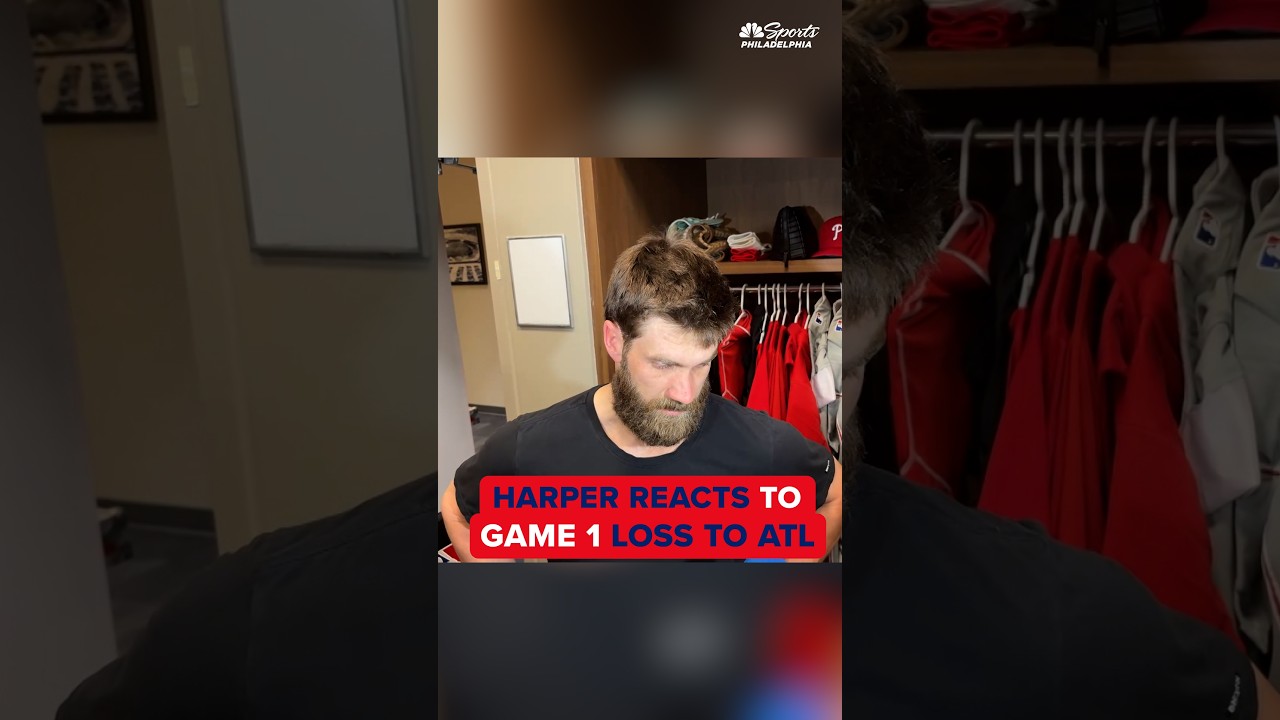 Bryce Harper reflects on game one loss to Braves