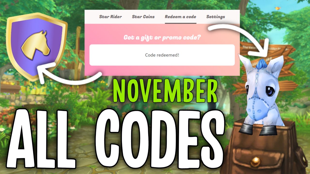 Ready go to ... https://www.youtube.com/watch?v=W_ARsoRyrVA2 [ *NEW* 17 WORKING STAR STABLE REDEEM CODES NOVEMBER 2023! FREE PETS, STAR RIDER, ITEMS, TACK, CLOTHES]