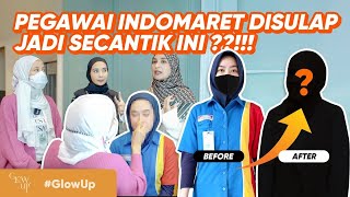 SHIREEN KIA MAKEOVER PEGAWAI INDOMARET!! GAK NYANGKA JADI CANTIK BANGET!! | #GlowUp