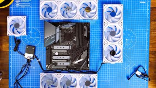 How to connect Lian Li Uni SL Infinity 120 fans (single and triple packs)