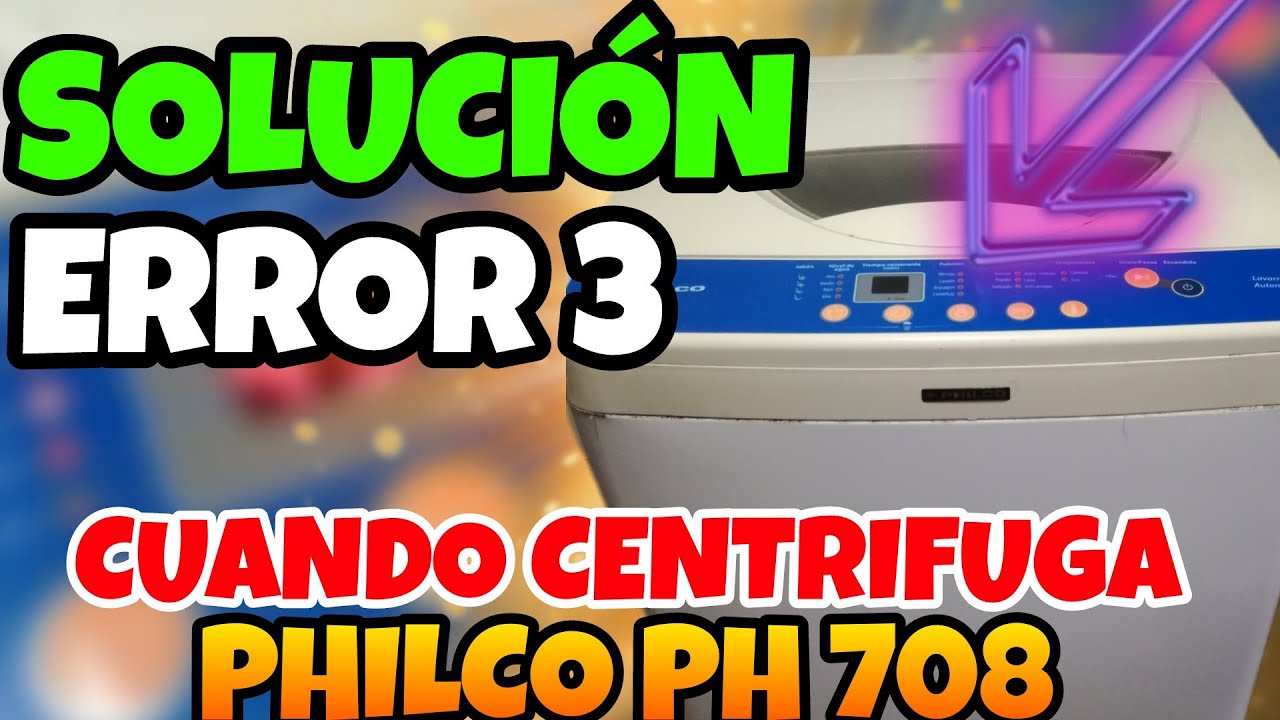 🥇Lavarropas PHILCO PH 708 SOLUCION Cuando centrifuga - YouTube