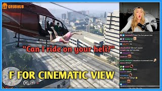 Brooke Gets Trolled by CHAT Using The F for Cinematic View Tactic on Her First Day at GTA RP NoPixel