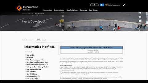 How to download an EBF on Informatica Network