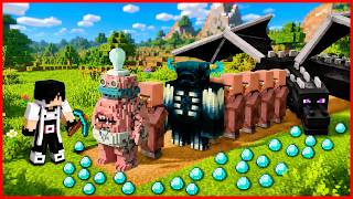 AKU DAN 1000 YOUTUBER MINING SEMUA MOB TERMASUK BINKY DRINKY DAJJAL DI MINECRAFT ! SEMUA TAKUT
