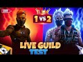 ☠️ FF PKYT is live Q&amp;A  1 VS 2 ON GUILD TEST  🏆