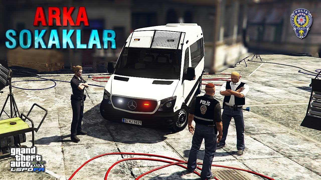 GTA 5 ARKA SOKAKLAR EKİB MİNÜBÜSÜ SPRİNTER - SİVİL POLİS #3