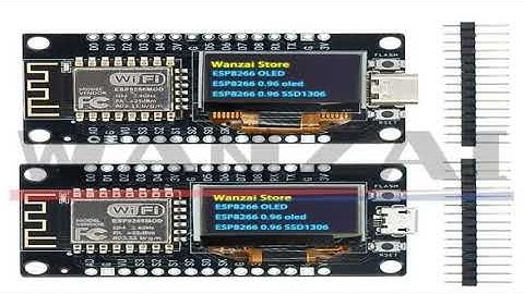 NodeMCU ESP8266 Development Board With 0.96 Inch OLED Display CH340G ESP-12F WiFi Module TYPE-C US