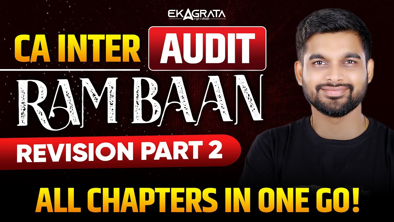 CA Inter Audit Marathon Jan 25 | RAMBAN Revision - Part 2 | CA Inter ...