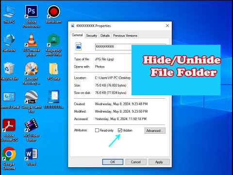 How to Hide Folder in Windows 10/11/7 /How to Hide/Unhide File Folder ...