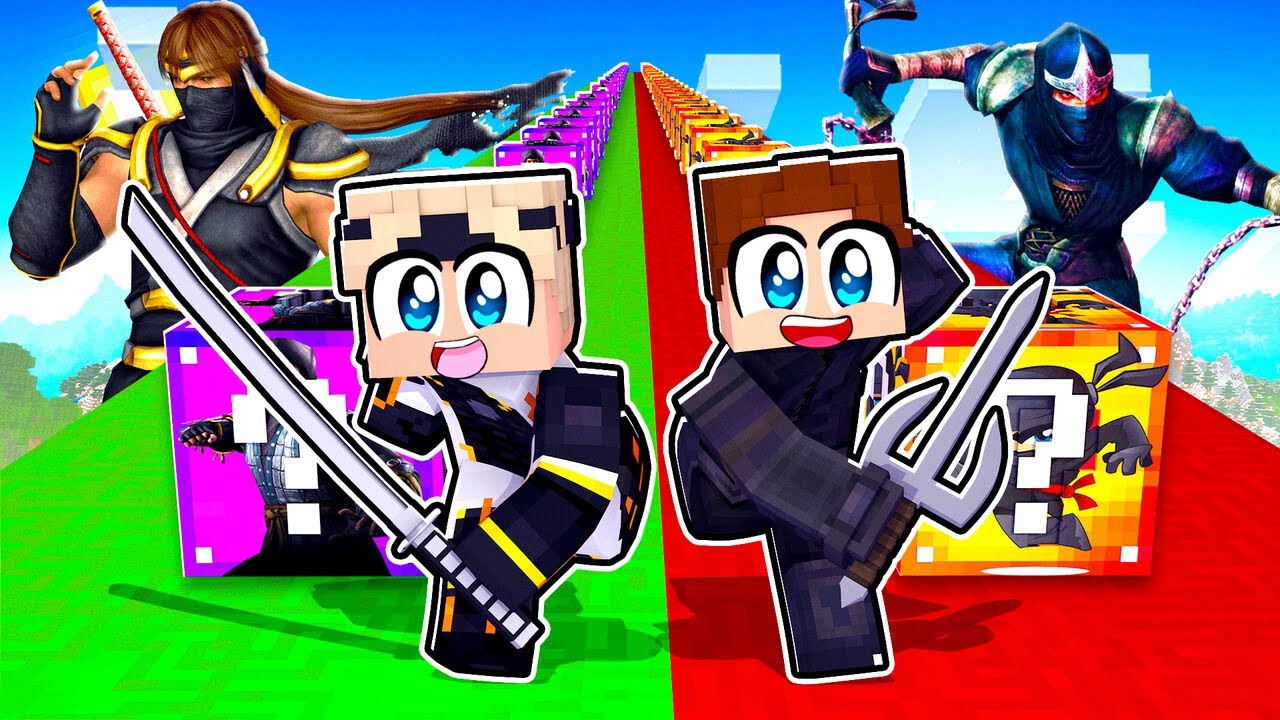 NINJA LUCKY BLOCK RENNEN EXTREM?! (Minecraft)
