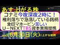 コナミ、今夜深夜２時！権利落ちで急落している銘柄。象印苦しい。Ｕ－ＮＥＸＴ、TBS資本業務提。～あす上がる株　2026年６月３０日（火）に上がる銘柄。最新の日本株情報。高配当株の株価やデイトレ情報