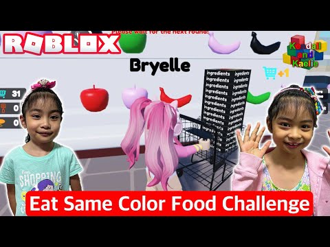 We won the Eat Same Color Food Challenge: ROBLOX new game