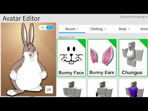 Making Big Chungus A Roblox Account Youtube - did roblox ban the big chungus meme youtube