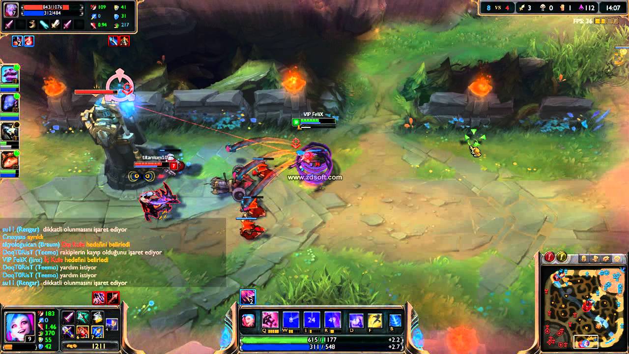 League Of Legends - Ranked Game Jinx Vs Varus Best Bot Lane