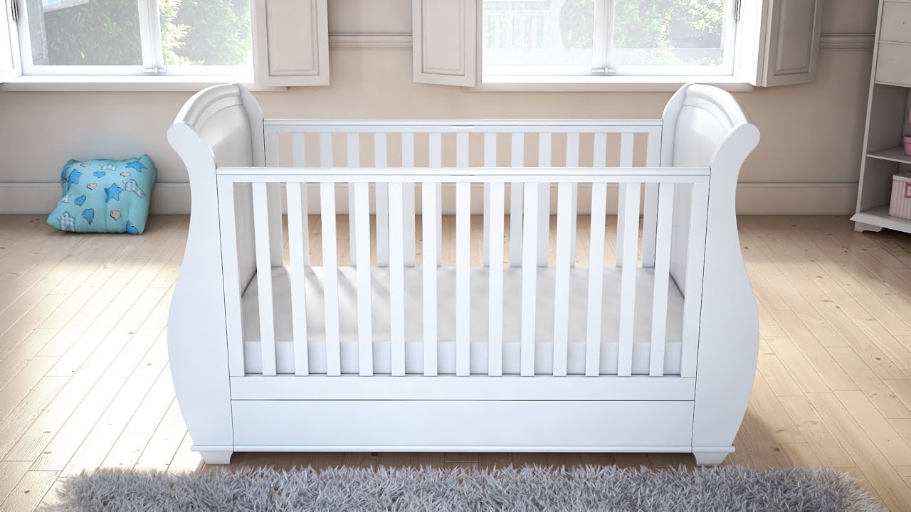 babymore bel sleigh cot bed