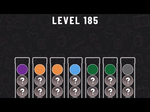 Ball Sort Puzzle Level 185 #ballsortpuzzle #ballsortpuzzlegameplay #puzzlegame #mobilegames