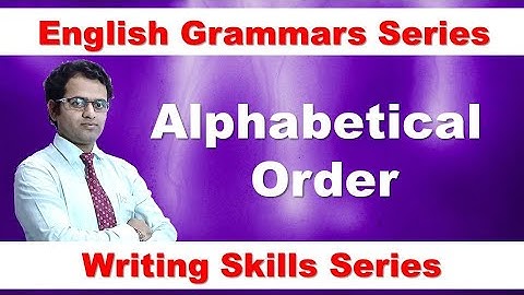 🔥🔥Alphabetical Order | English Grammars Series🔥📚 | Mahesh Prajapati