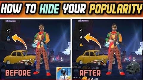 How to hide popularity in pubg lite /pubg mobile lite me popularity hide kese kre