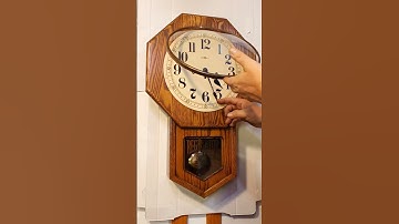 Fully Serviced Howard Miller Westminster chime wall clock with brand new Hermle German movement, key