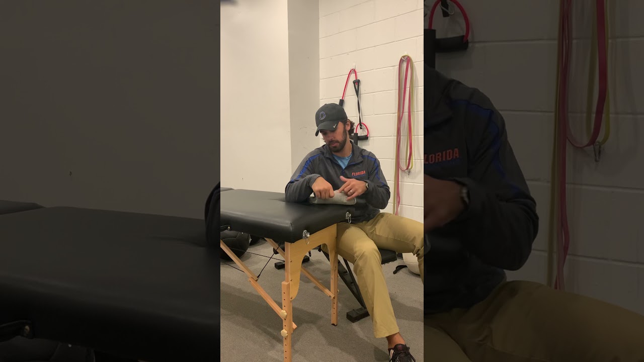 Seated elbow flexion stretch wrist neutral YouTube