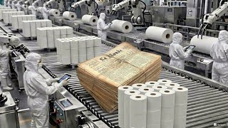 Inside the Charmin Factory: From Waste Newspaper to Toilet Paper (Full Process)