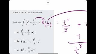 Indefinite Integral Practice - Reverse Power Rule and Natural Log