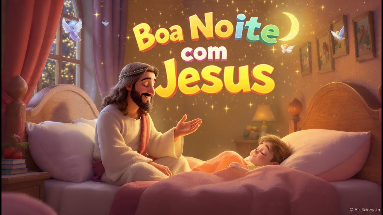 🌙✨ Boa Noite com Jesus 😴💖 Uma Canção de Ninar Abençoada 🙏👶🎵