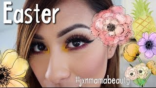 Easter/Spring Inspired Makeup | #jxnmamabeauty