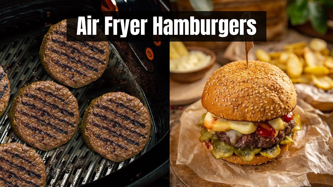 How to Make Air Fryer Hamburgers YouTube