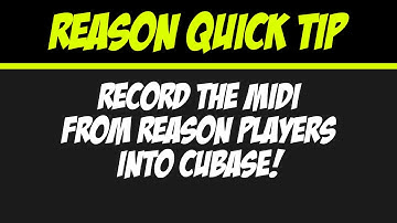 Capturing Midi from A Reason Player with Cubase