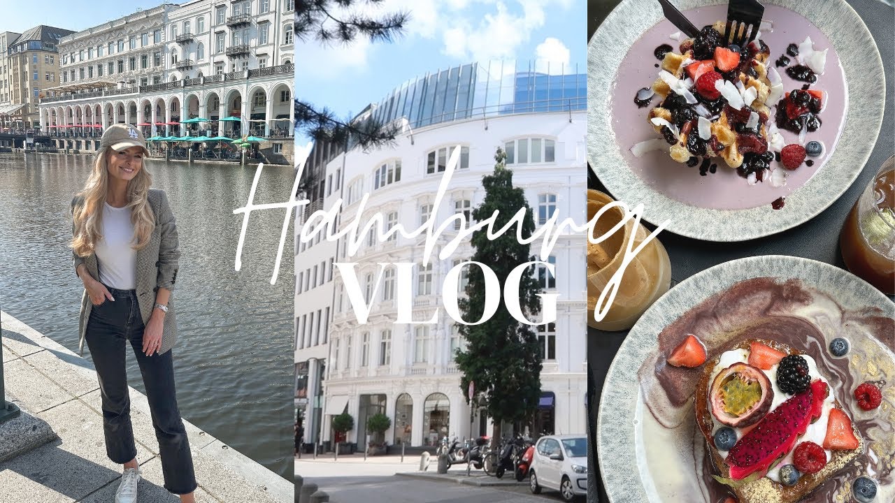 HAMBURG VLOG | Sightseeing, Iced Coffees & Travertin Tisch DIY | theglazedblonde