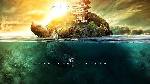 Tutorial Photoshop  Underwater   surreal Turtle at sea