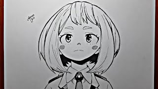 Como Desenhar a Uraraka Uchaco de Boku No Hero PASSO A PASSO