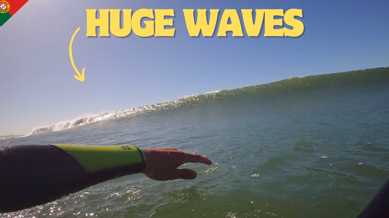 SURFANDO SWELL GRANDE EM PORTUGAL (POV)