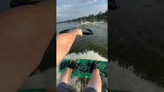 Getting up on Wakeboard POV